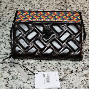 Kurt Geiger brown Quilted Wallet